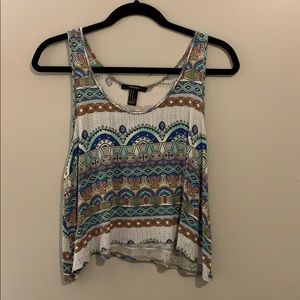 multicolored aztec tank top